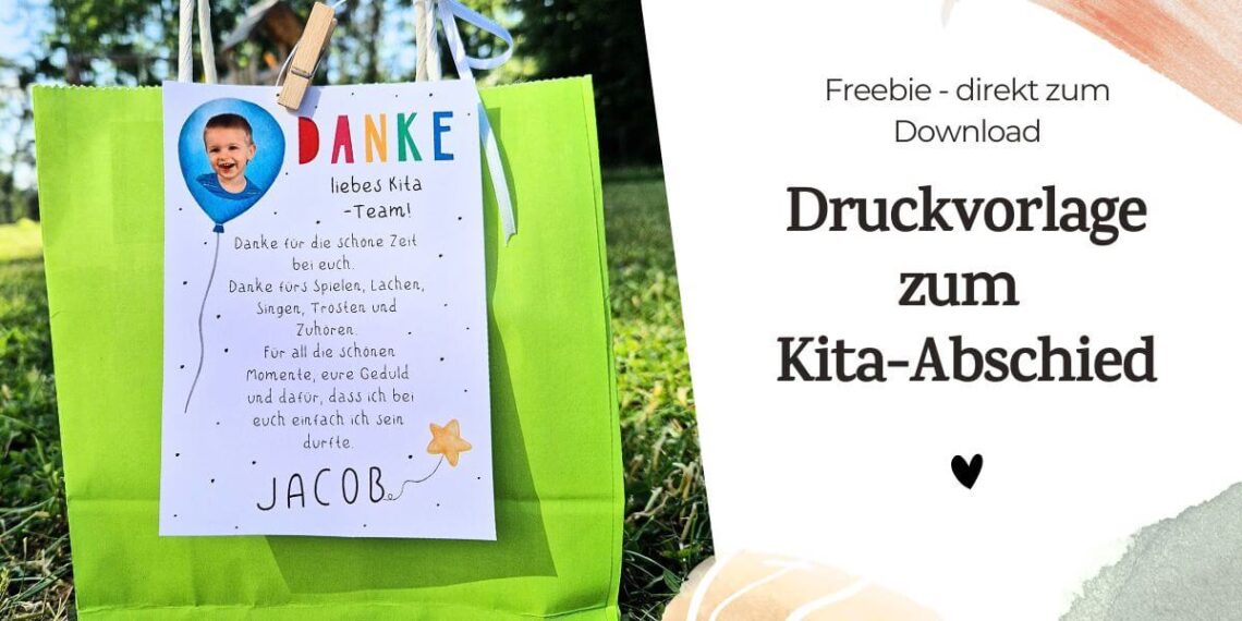 Karte zum Kitaabschied