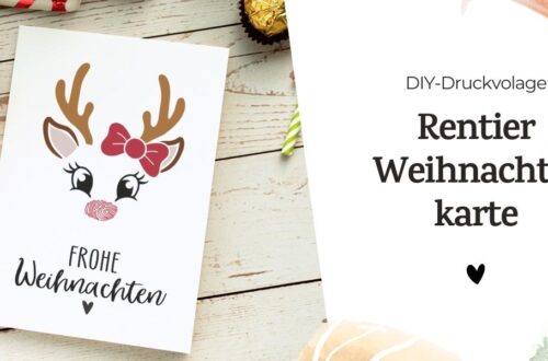 Rentier Weihnachtskarte diy
